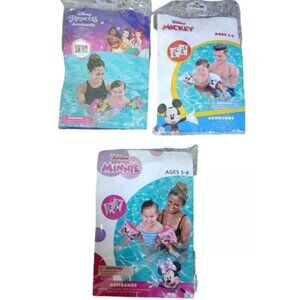 Disney Kid's Swimming Armbands Floaties 6.7" X 4.9" X 5.9" (Inflated) Ages 3-6